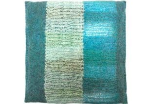 Coussin en feutre de laine Outremer