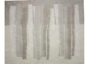 Tapis en feutre de laine fait-main Beige