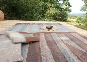 Tapis en feutre de laine faits-main