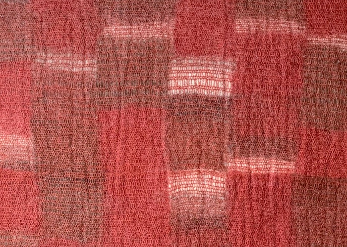 tapis feutre rouge détail matière
