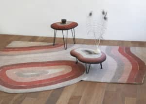 tapis, assises en feutre fait-main