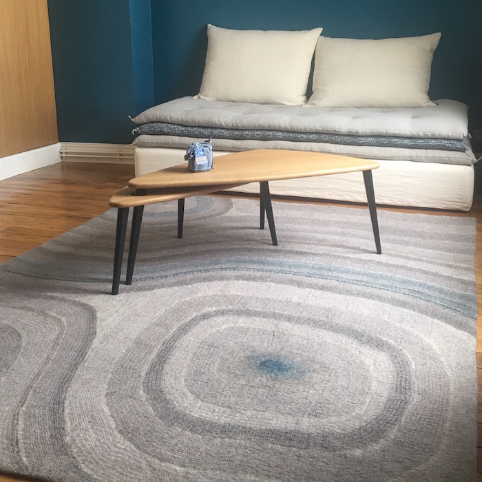 Tapis laine feutrée