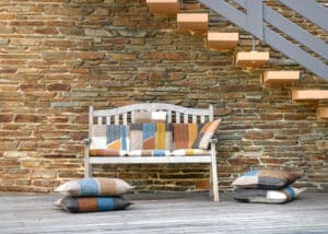 Coussins en feutre, couleurs végétales